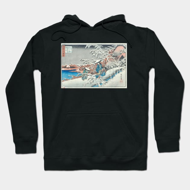 Hiroshige - Tokiwa Gozen Woodblock Print Hoodie by Persona2